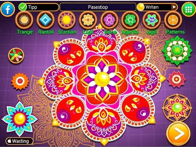 Modern Rangoli Patterns in Breathtaking Beauty Rangoli